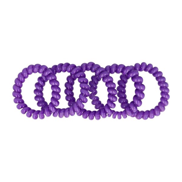 Haarelastiek invisibobble 5 stuks color_14 Haarelastieken Invisibobble - Basic - Telefoondraad - Paars - Set van 5