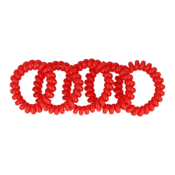 Haarelastiek invisibobble 5 stuks color_5 Haarelastieken Invisibobble - Basic - Telefoondraad - Rood - Set van 5