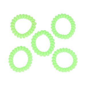 Haarelastieken Invisibobble - Basic - Telefoondraad - Groen - Set van 5