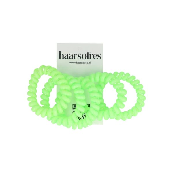 Haarelastiek invisibobble 5 stuks color_9 Haarelastieken Invisibobble - Basic - Telefoondraad - Groen - Set van 5