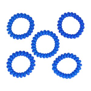 Haarelastieken Invisibobble - Basic - Telefoondraad - Cobalt Blauw - Set van 5