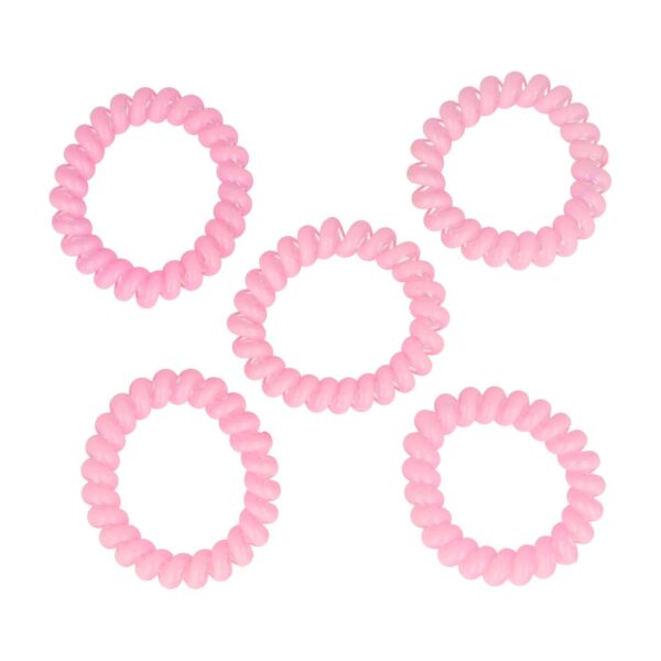 Haarelastiek invissibobble color set_10 Haarelastieken Invisibobble - Basic - Telefoondraad - Roze - Set van 5