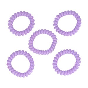 Haarelastieken Invisibobble - Basic - Telefoondraad - Lila Paars - Set van 5