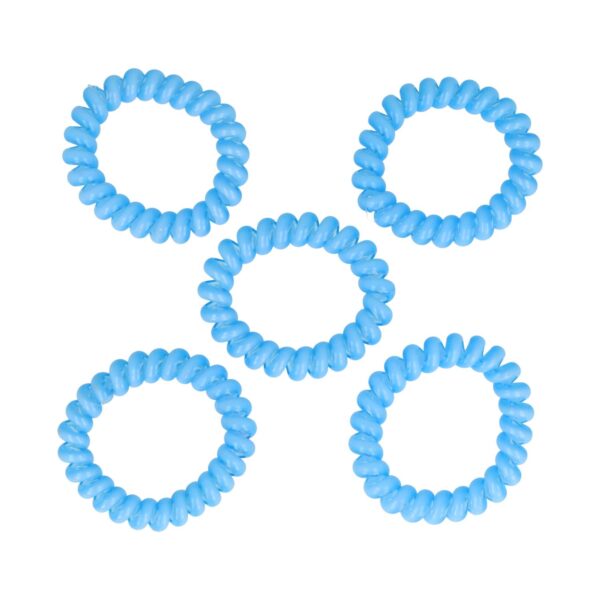 Haarelastiek invissibobble color set_4 Haarelastieken Invisibobble - Basic - Telefoondraad - Blauw - Set van 5