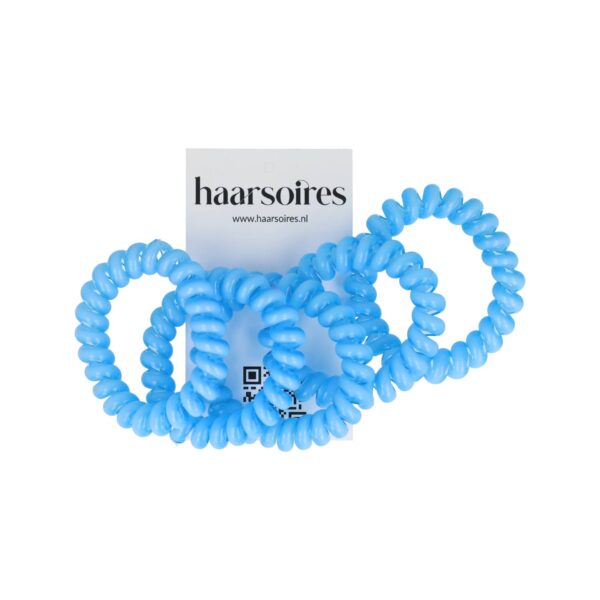 Haarelastiek invissibobble color set_6 Haarelastieken Invisibobble - Basic - Telefoondraad - Blauw - Set van 5