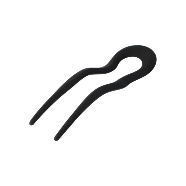 Haarpin zwart_1 Styling Tool Haarvork – 13 cm – Knot Haarpin – Kunststof – Zwart