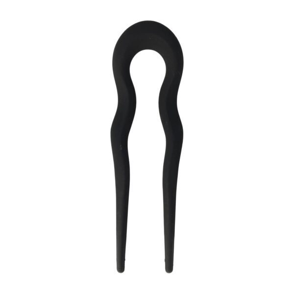Haarpin zwart_2 Styling Tool Haarvork – 13 cm – Knot Haarpin – Kunststof – Zwart