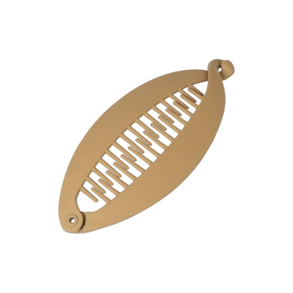 bannanenklem matte kleur_11 Haarspeld Bananenklem 14cm - Staartklem - Basic - Matte Kleur - Bruin