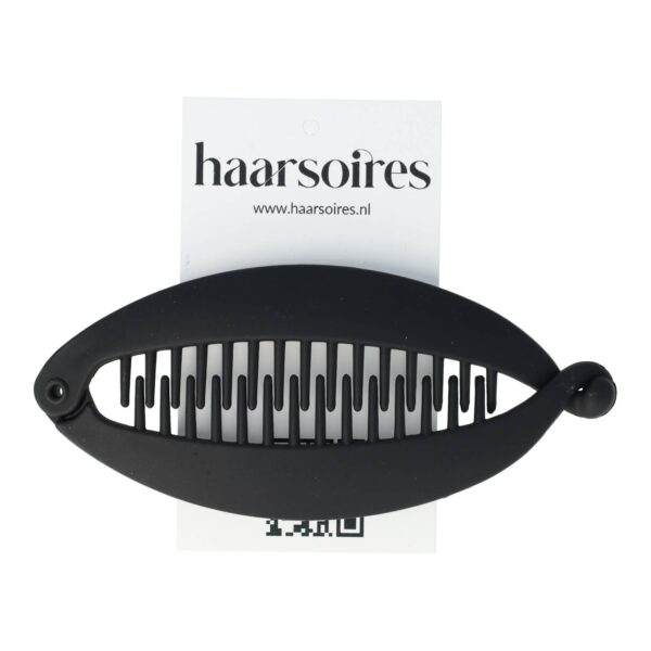 Haarspeld Bananenklem 11cm - Staartklem - Basic - Matte Kleur - Zwart