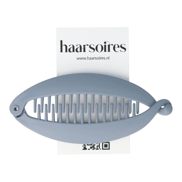 bannanenklem matte kleur_6 Haarspeld Bananenklem 14cm - Staartklem - Basic - Matte Kleur - Blauw