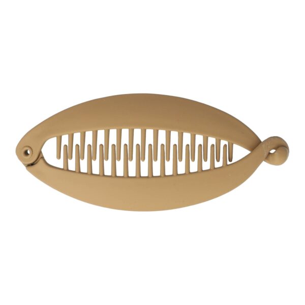 bannanenklem matte kleur_9 Haarspeld Bananenklem 14cm - Staartklem - Basic - Matte Kleur - Bruin