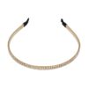 diadeem strass steentjes 1-rij 3-rij goud zilver_5 Haarband Diadeem 0,7cm – 3 Rijen Strass Steentjes – Metaal – Goud