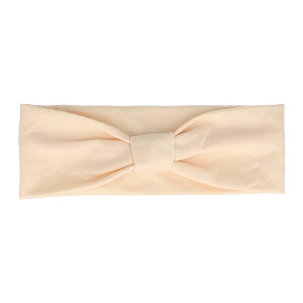 haarband knoop_1 Haarband Knoop 8cm – Effen Patroon – Jersey Stof – Creme