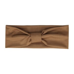 Haarband Knoop 8cm – Effen Patroon – Jersey Stof – Bruin