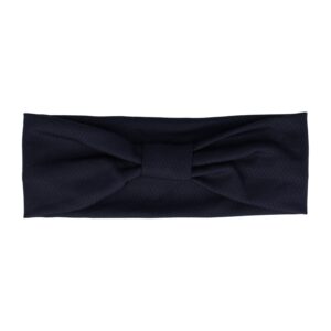 Haarband Knoop 8cm – Effen Patroon – Jersey Stof – Donkerblauw