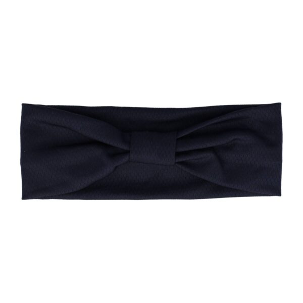 haarband knoop_3 Haarband Knoop 8cm – Effen Patroon – Jersey Stof – Donkerblauw