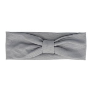 Haarband Knoop 8cm – Effen Patroon – Jersey Stof – Grijs