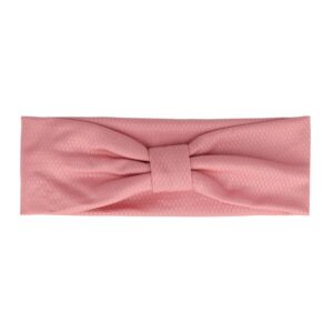 Haarband Knoop 8cm – Effen Patroon – Jersey Stof – Roze