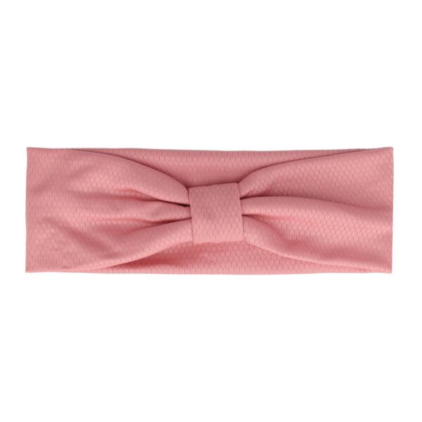 haarband knoop_9 Haarband Knoop 8cm – Effen Patroon – Jersey Stof – Roze