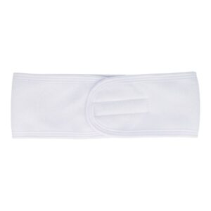 Haarband Make-Up – Beauty hoofdband 8 cm – Verstelbaar met klittenband – Wit