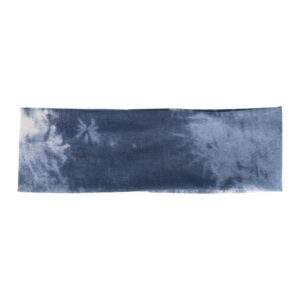 Haarband Stof 7cm - Tie Dye Patroon - Jersey - Blauw