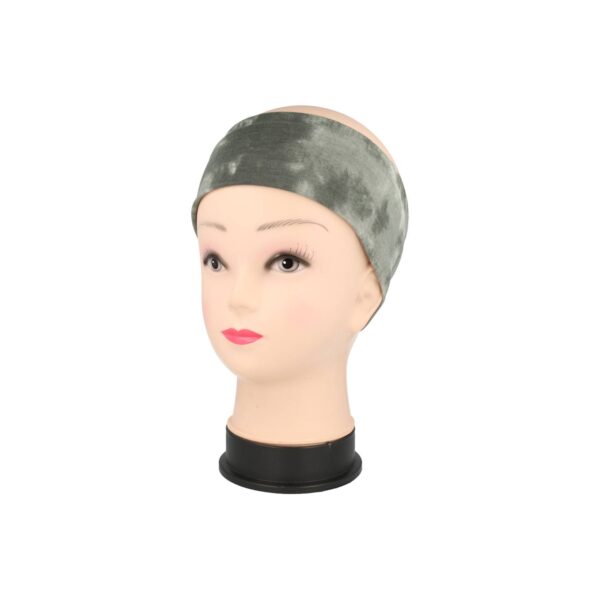 haarband stof tie dye color_9 Haarband Stof 7cm - Tie Dye Patroon - Jersey - Groen