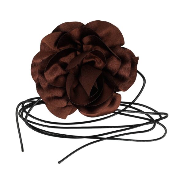 haarband striklint bloem_6 Haarband Bloem - Veter Striklint - Bruin