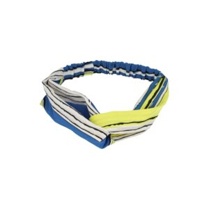 Haarband Twist 5cm – Streep Patroon – Gladde Stof – Zwart Wit Blauw Geel