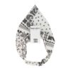 haarband zakdoek paisley print_12 Haarband Bandana - Paisley Patroon - Zwart Wit