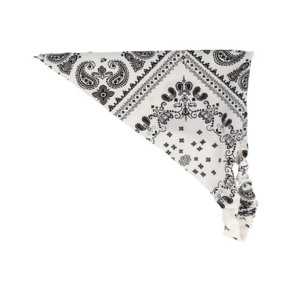 haarband zakdoek paisley print_13 Haarband Bandana - Paisley Patroon - Zwart Wit