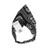 haarband zakdoek paisley print_2 Haarband Bandana - Paisley Patroon - Wit Zwart