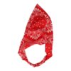 haarband zakdoek paisley print_5 Haarband Bandana - Paisley Patroon - Wit Rood
