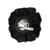 haarbloem klem broche zwart wit rood_2 Haarspeld Duckklem 10cm – Haarbloem Roos – Zwart