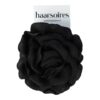 haarbloem klem broche zwart wit rood_3 Haarspeld Duckklem 10cm – Haarbloem Roos – Zwart