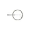 haarclip strass steentjes_1 Haarspeld Haarclip 2cm - Cirkel Strass Steentjes - Zilver