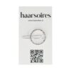 haarclip strass steentjes_2 Haarspeld Haarclip 2cm - Cirkel Strass Steentjes - Zilver