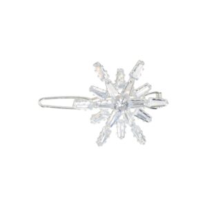 Haarspeld Haarclip 3cm - Ster Facet Steentjes - Zilver