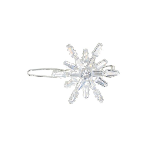 haarclip strass steentjes_8 Haarspeld Haarclip 3cm - Ster Facet Steentjes - Zilver