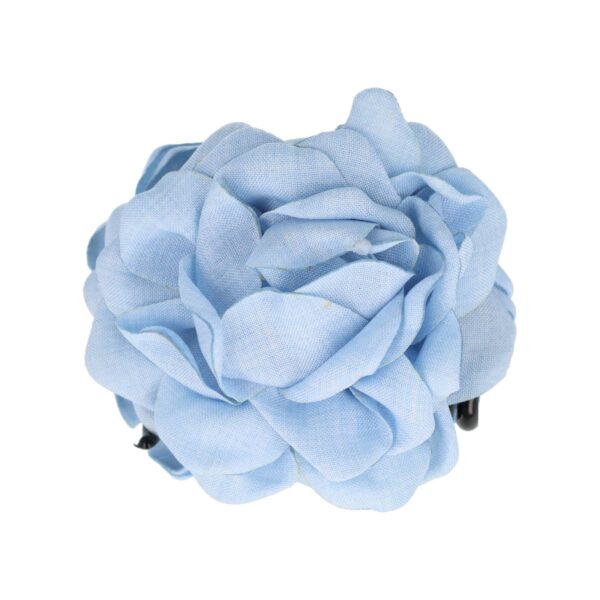 haarklem roos bloem color_4 Haarspeld Haarklemmen 8cm – XL Roos Bloemvorm – Roze Blauw Zwart Paars Creme – Set van 6