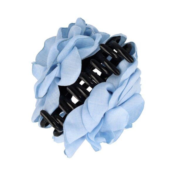 haarklem roos bloem color_5 Haarspeld Haarklemmen 8cm – XL Roos Bloemvorm – Roze Blauw Zwart Paars Creme – Set van 6