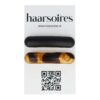haarspeld mini 5cm zwart bruin_5 Haarspeld Patentspeld Klein 5cm – Effen en Gevlekt Patroon – Zwart Bruin – Set van 2