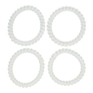 Haarelastieken Invisibobble - Smal - Telefoondraad - Transparant - Set van 4