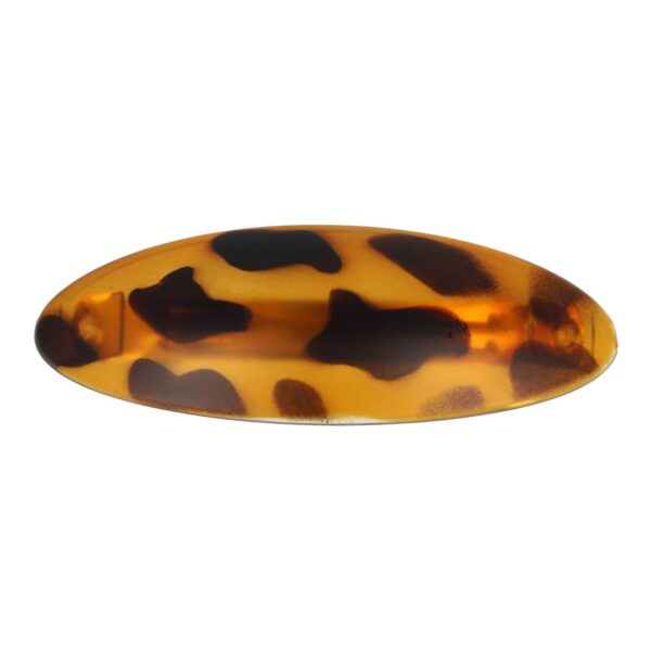 patentspeld ovaal9cm bruin zwart_4 Haarspeld Patentspeld Ovaal 9cm – Basic – Gevlekt – Bruin