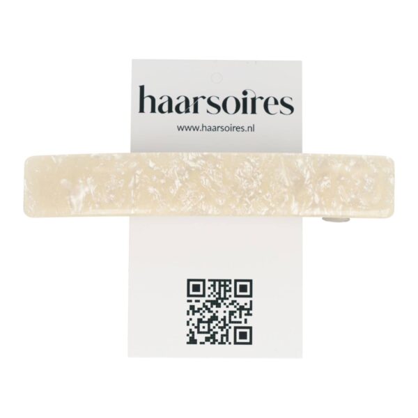 patentspeld recht 11cm marmer_20 Haarspeld Patentspeld Recht 11cm – Marmer Patroon – Creme