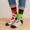 Sokken Katoen – Formule 1 Race Auto Print – Zwart Rood Blauw Groen – Maat 38-45