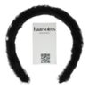 Diadeem teddy parel zwart_2 Haarband Diadeem 3cm – Fluffy Teddy Imitatiebont – Parels – Zwart