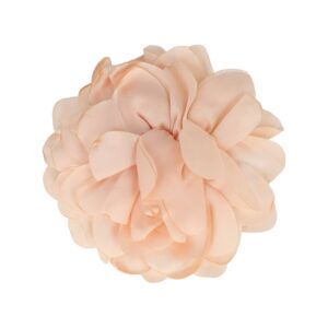 Haarspeld Duckklem 10cm – Haarbloem – Gladde Stof – Perzik Roze