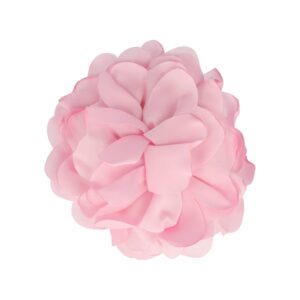 Haarspeld Duckklem 10cm – Haarbloem – Gladde Stof – Roze