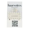 Haarklem open recht parel_19 Haarspeld Haarklem 4cm – Recht – Parel – Metaal – Zilver