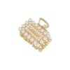 Haarspeld Haarklem 4cm – Recht – Parel – Metaal – Goud